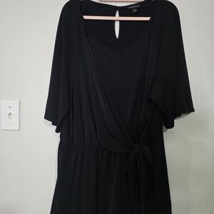 Lane Bryant Black Wrap-Style Tunic
